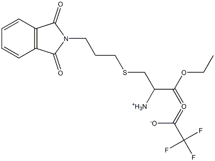 3-{[3-(1,3-dioxo-1,3-dihydro-2H-isoindol-2-yl)propyl]sulfanyl}-1-ethoxy-1-oxo-2-propanaminium 2,2,2-trifluoroacetate