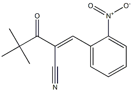 (E)-2-(2,2-dimethylpropanoyl)-3-(2-nitrophenyl)-2-propenenitrile Structure