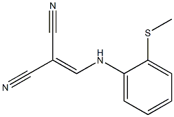 2-{[2-(methylthio)anilino]methylidene}malononitrile