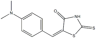 5-{(E)-[4-(dimethylamino)phenyl]methylidene}-2-thioxo-1,3-thiazolan-4-one Structure