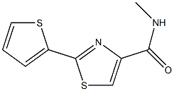 N-methyl-2-(2-thienyl)-1,3-thiazole-4-carboxamide Structure