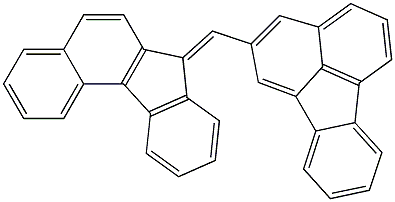 2-(7H-benzo[c]fluoren-7-ylidenmethyl)fluoranthene 结构式