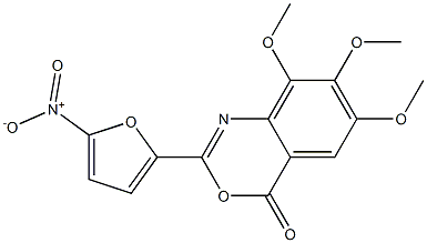 6,7,8-trimethoxy-2-(5-nitro-2-furyl)-4H-3,1-benzoxazin-4-one