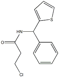 3-chloro-N-[phenyl(thien-2-yl)methyl]propanamide Structure