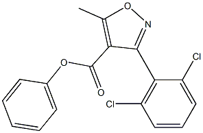  phenyl 3-(2,6-dichlorophenyl)-5-methylisoxazole-4-carboxylate