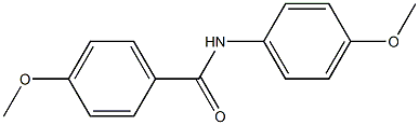 4-methoxy-N-(4-methoxyphenyl)benzenecarboxamide,,结构式