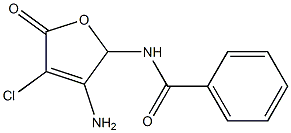 N-(3-amino-4-chloro-5-oxo-2,5-dihydro-2-furanyl)benzenecarboxamide Structure