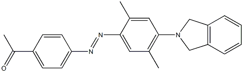  1-(4-{2-[4-(2,3-dihydro-1H-isoindol-2-yl)-2,5-dimethylphenyl]diaz-1-enyl}phenyl)ethan-1-one