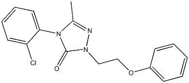  4-(2-chlorophenyl)-5-methyl-2-(2-phenoxyethyl)-2,4-dihydro-3H-1,2,4-triazol-3-one