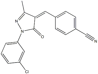  4-{[1-(3-chlorophenyl)-3-methyl-5-oxo-4,5-dihydro-1H-pyrazol-4-yliden]methyl}benzonitrile