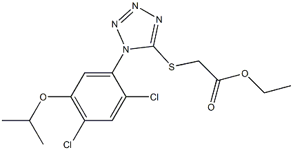 ethyl 2-{[1-(2,4-dichloro-5-isopropoxyphenyl)-1H-1,2,3,4-tetraazol-5-yl]sulfanyl}acetate