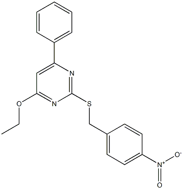  4-ethoxy-2-[(4-nitrobenzyl)thio]-6-phenylpyrimidine