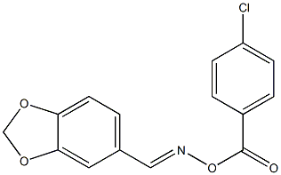  5-({[(4-chlorobenzoyl)oxy]imino}methyl)-1,3-benzodioxole
