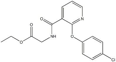  ethyl 2-({[2-(4-chlorophenoxy)-3-pyridyl]carbonyl}amino)acetate