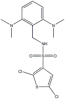 N3-[2,6-di(dimethylamino)benzyl]-2,5-dichlorothiophene-3-sulfonamide