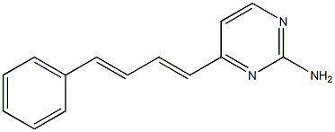 4-(4-phenylbuta-1,3-dienyl)pyrimidin-2-amine Struktur