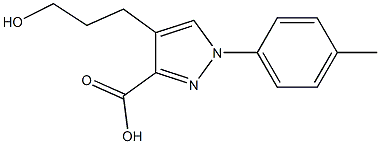 4-(3-HYDROXYPROPYL)-1-(4-METHYLPHENYL)-1H-PYRAZOLE-3-CARBOXYLIC ACID