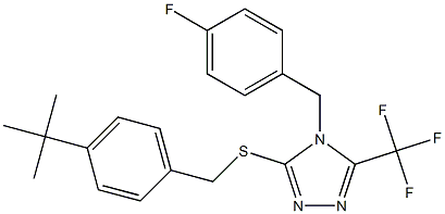 3-{[4-(tert-butyl)benzyl]sulfanyl}-4-(4-fluorobenzyl)-5-(trifluoromethyl)-4H-1,2,4-triazole