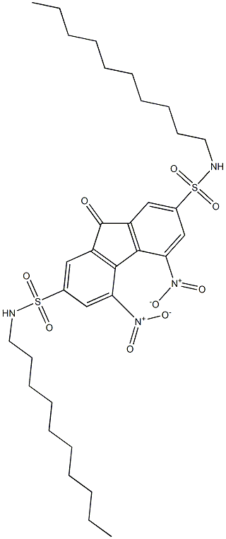  N2,N7-didecyl-4,5-dinitro-9-oxo-9H-2,7-fluorenedisulfonamide
