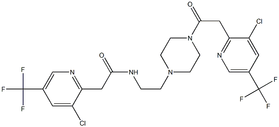 2-[3-chloro-5-(trifluoromethyl)-2-pyridinyl]-N-[2-(4-{2-[3-chloro-5-(trifluoromethyl)-2-pyridinyl]acetyl}piperazino)ethyl]acetamide