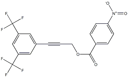 3-[3,5-di(trifluoromethyl)phenyl]prop-2-ynyl 4-nitrobenzoate