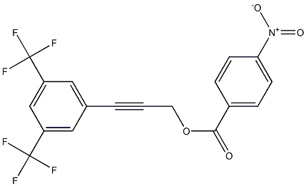  3-[3,5-di(trifluoromethyl)phenyl]prop-2-ynyl 4-nitrobenzoate