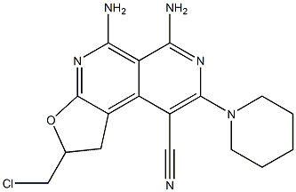  5,6-DIAMINO-2-(CHLOROMETHYL)-8-PIPERIDIN-1-YL-1,2-DIHYDROFURO[2,3-C]-2,7-NAPHTHYRIDINE-9-CARBONITRILE