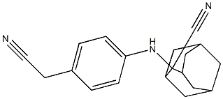  2-[4-(cyanomethyl)anilino]adamantane-2-carbonitrile