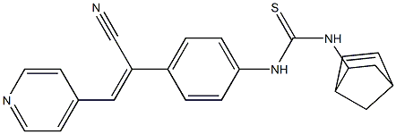 N-bicyclo[2.2.1]hept-5-en-2-yl-N'-{4-[1-cyano-2-(4-pyridyl)vinyl]phenyl}thiourea