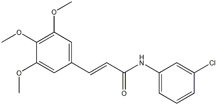  N1-(3-chlorophenyl)-3-(3,4,5-trimethoxyphenyl)acrylamide