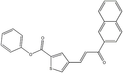 4-[(E)-3-(2-naphthyl)-3-oxo-1-propenyl]phenyl 2-thiophenecarboxylate