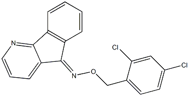 5H-indeno[1,2-b]pyridin-5-one O-(2,4-dichlorobenzyl)oxime,,结构式