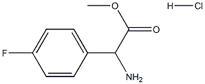 methyl amino(4-fluorophenyl)acetate hydrochloride Structure