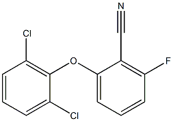 2-(2,6-dichlorophenoxy)-6-fluorobenzonitrile Structure
