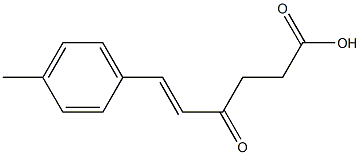 (E)-6-(4-methylphenyl)-4-oxo-5-hexenoic acid Structure