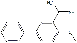 (2-methoxy-5-phenyl)benzamidine Struktur