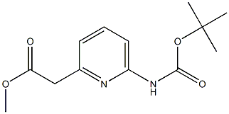 (6-tert-Butoxycarbonylamino-pyridin-2-yl)-acetic acid methyl ester