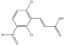 (E)-3-(2,6-dichloro-3-nitrophenyl)acrylic acid Struktur