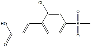 (E)-3-(2-chloro-4-(methylsulfonyl)phenyl)acrylic acid Struktur