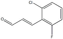 (E)-3-(2-chloro-6-fluorophenyl)acrylaldehyde Struktur