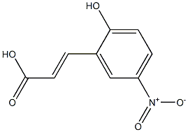 (E)-3-(2-hydroxy-5-nitrophenyl)acrylic acid Structure