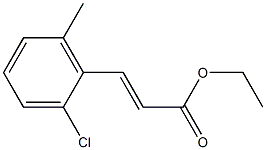 (E)-ethyl 3-(2-chloro-6-methylphenyl)acrylate Structure