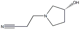 (R)-3-(3-hydroxypyrrolidin-1-yl)propanenitrile Structure