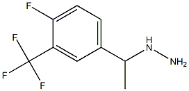 1-(1-(4-fluoro-3-(trifluoromethyl)phenyl)ethyl)hydrazine Structure