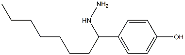  1-(1-(4-hydroxyphenyl)octyl)hydrazine