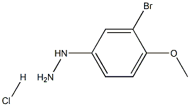 1-(3-bromo-4-methoxyphenyl)hydrazine hydrochloride 结构式