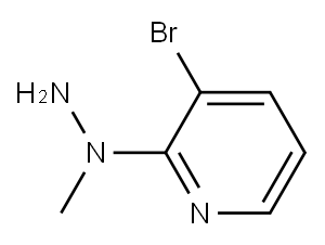 1-(3-bromopyridin-2-yl)-1-methylhydrazine Structure