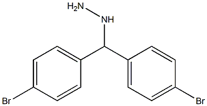 1-(bis(4-bromophenyl)methyl)hydrazine Structure