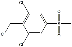 1,3-dichloro-2-(chloromethyl)-5-(methylsulfonyl)benzene Structure