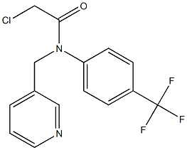 2-chloro-N-(4-(trifluoromethyl)phenyl)-N-((pyridin-3-yl)methyl)acetamide Structure